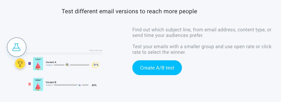 Test different email versions